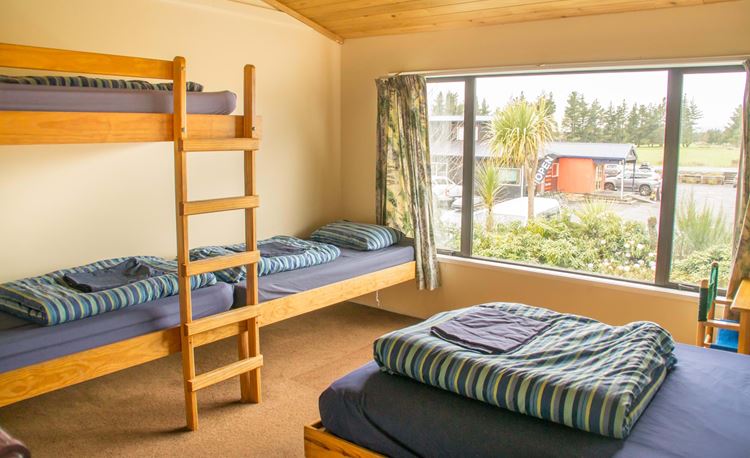 YHA National Park family room with double bed and bunks