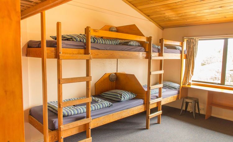 YHA National Park multishare dormitory-style bedroom