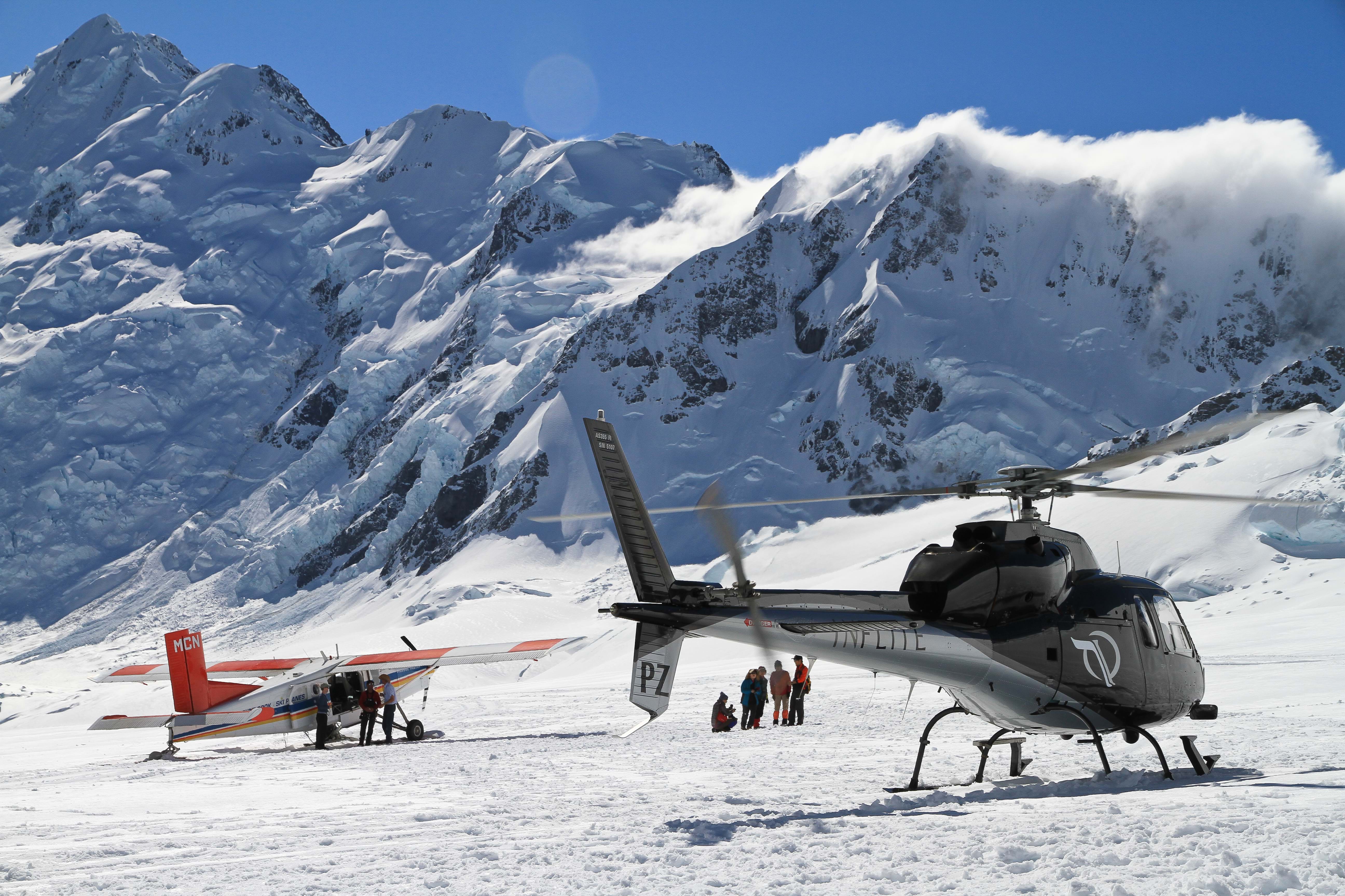 Aoraki Mt Cook helicopter or ski plane tour